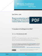 Del Tronco 2008 Representacion Politica Confianza