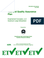 Test and Quality Assurance Plan: Engineered Concepts, LLC Quantum Leap Dehydrator