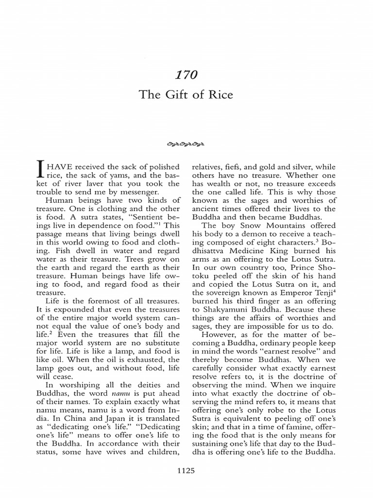 The Gift of Rice | PDF