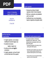 Interpreting Logistic Regression Models