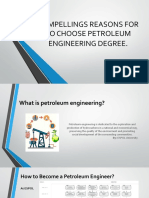 Compellings Reasons For To Choose Petroleum Engineer Degree