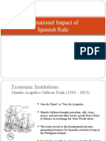 Institutional Impact of Spanish Rule