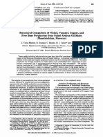 Structural Comparison of Ni, V, Cu, and Free Base Porphyrins From Oil Shale HPLC