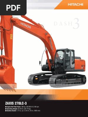 ZX270LC 3 Specs | PDF | Machines | Mechanical Engineering