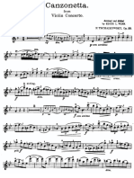 Tchaikovsky Canzonetta Violin PDF