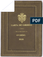 1879 Mapa de Postas Asturias Racademia Historia