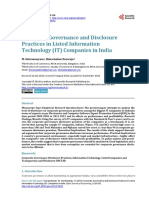 Corporate Governance and Disclosure For IT Firms