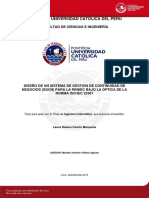 Castro Laura Diseño Sistema Gestion Continuidad Negocios Reniec Norma Iso Iec 22301 PDF