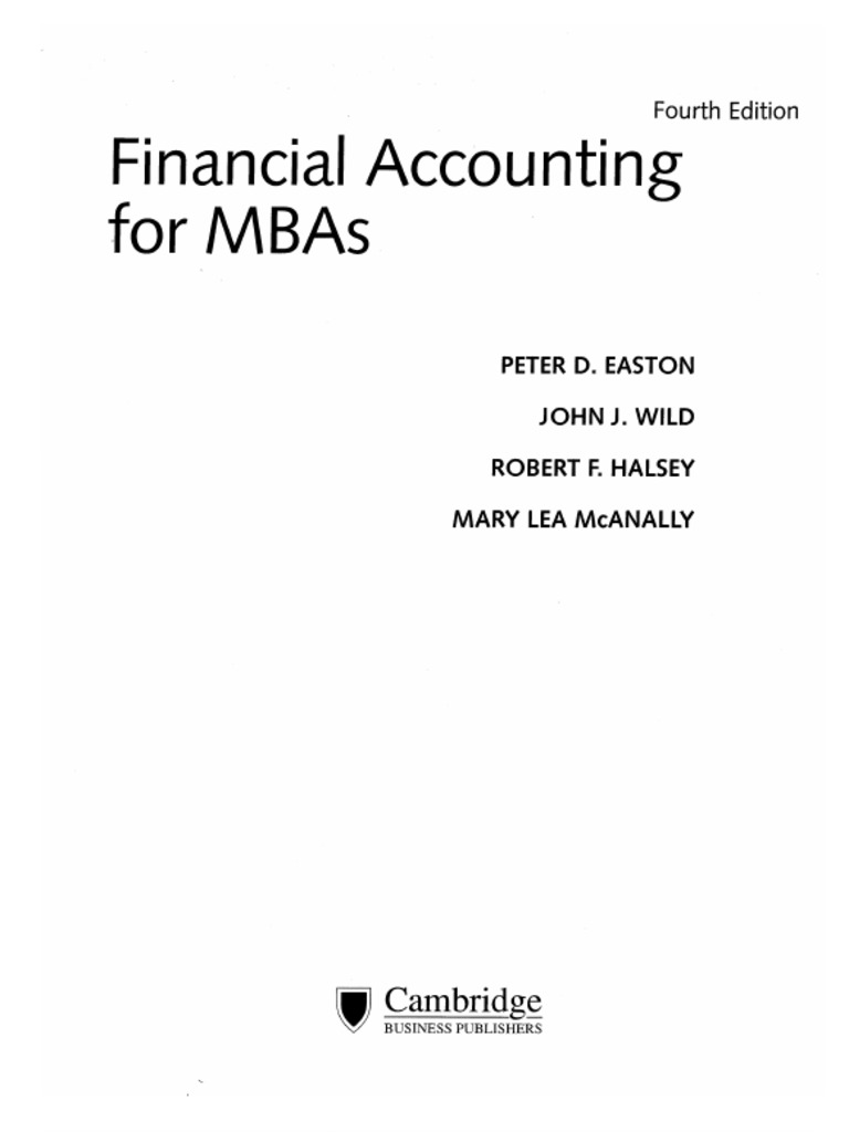 Financial Accounting For Mbas PDF | PDF