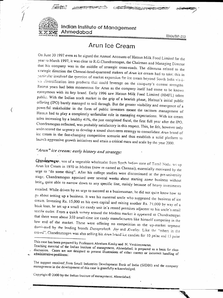 Arun ice cream delivery picture