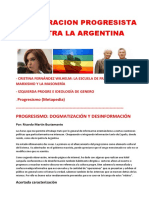 CONSPIRACION PROGRESISTA  CONTRA LA ARGENTINA