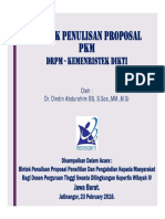Teknik Penulisan Proposal PKM