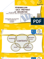 Studi Pendahuluan Kaca Preparat Sebagai Dosimeter