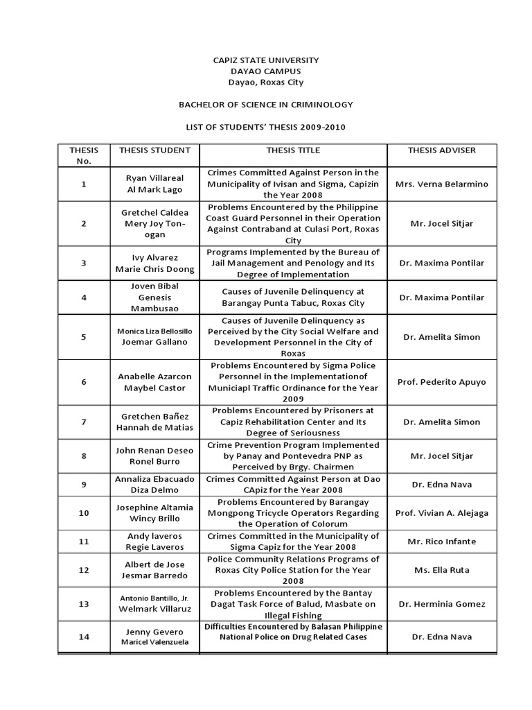Criminology dissertation literature review example image