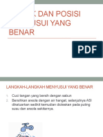 Teknik Dan Posisi Menyusui Yang Benar