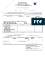 DepEd Malaybalay Equivalent Record Form