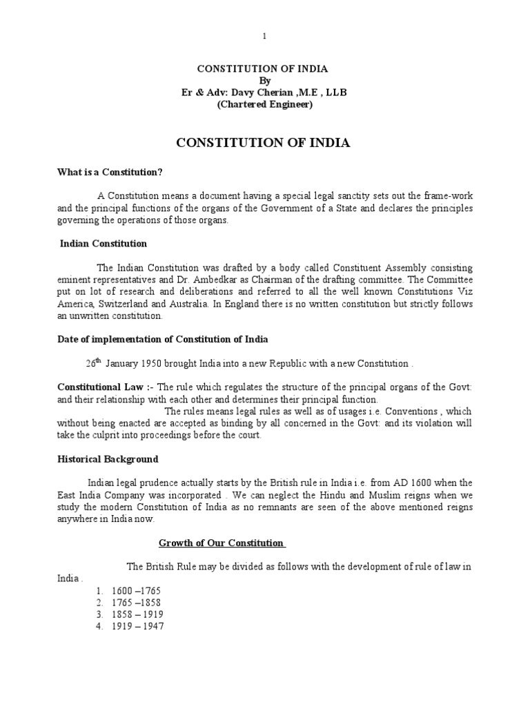 Overview of the Indian Constitution | PDF | Supreme Courts | Governor
