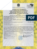 Certidão de Casamento Com Averbação de Divórcio II