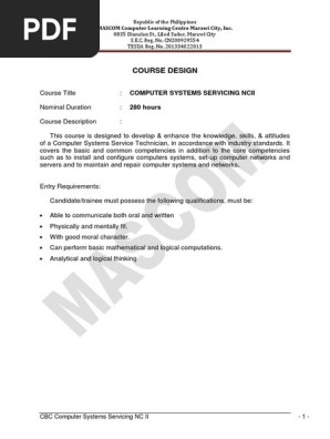 Course Design