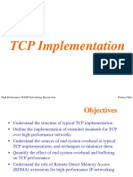 TCP Implementation: Prentice Hall High Performance TCP/IP Networking, Hassan-Jain