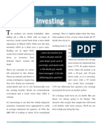 Sensible Investing Monthly Newsletter - October 2010