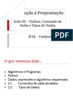 INPR - Aula03 - Python Dados e Expressoes