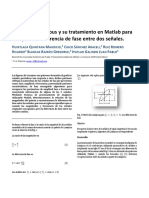 Figuras de Lissajous y Su Tratamiento en Matlab para Recuperar La Diferencia de Fase Entre Dos Señales.