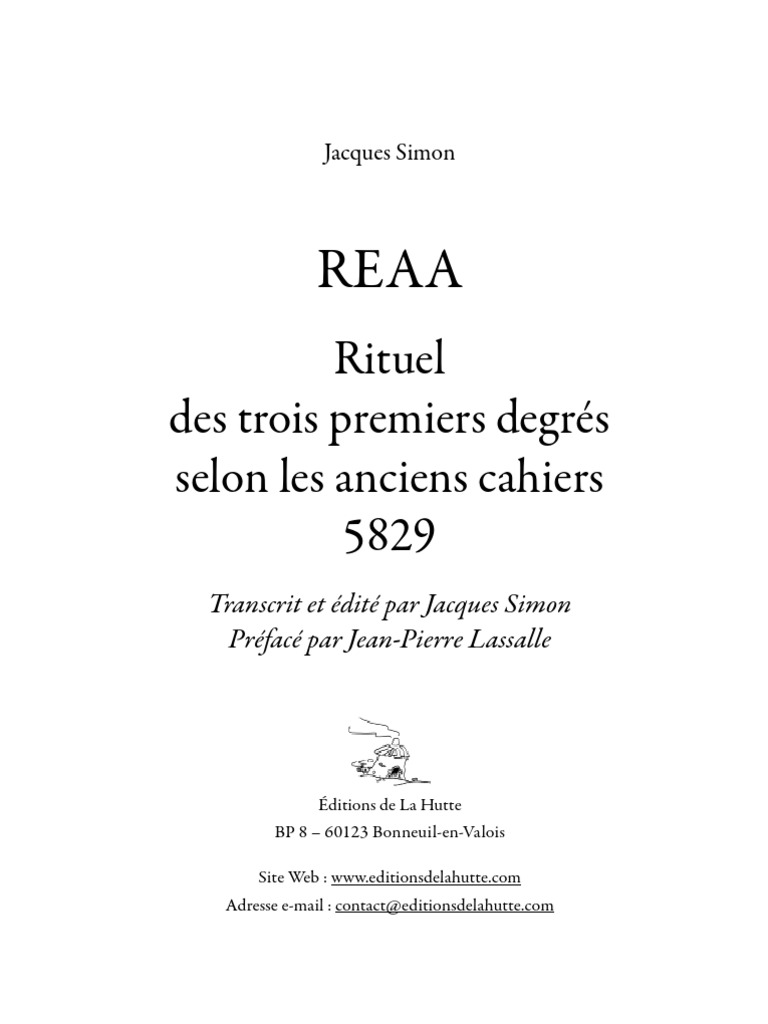 Rituel Saint Jean D Hiver Reaa Pdf REAA | PDF | Franc-maçonnerie | Ésotérisme occidental