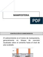 Construcción de sobrecimientos y mampostería estructural