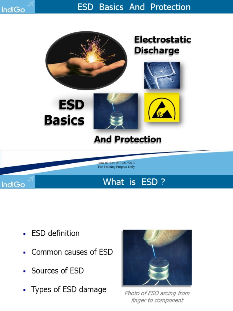 ESD Basics and Protection Overview | PDF | Electrostatic Discharge ...