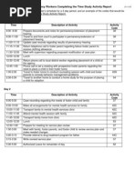 Time Study-Activities Example