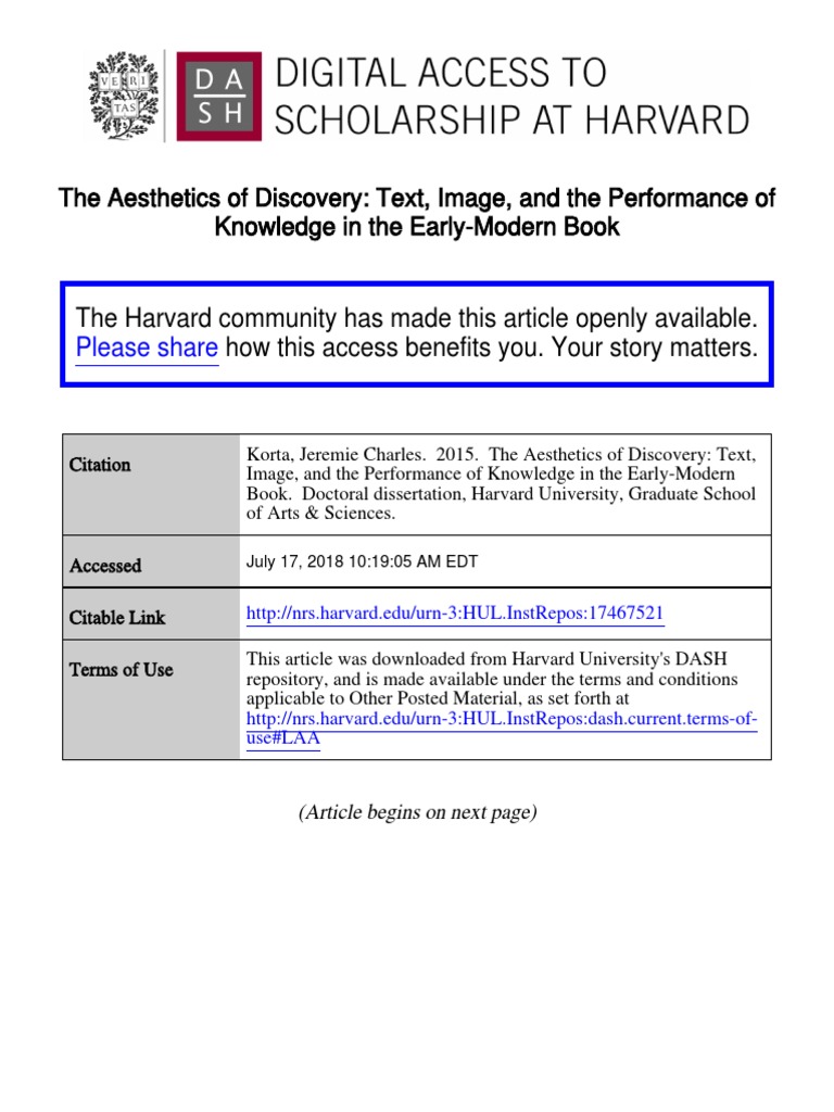 Korta Dissertation 15 Pdf Aesthetics Epistemology