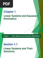 Linear Systems and Gaussian Elimination