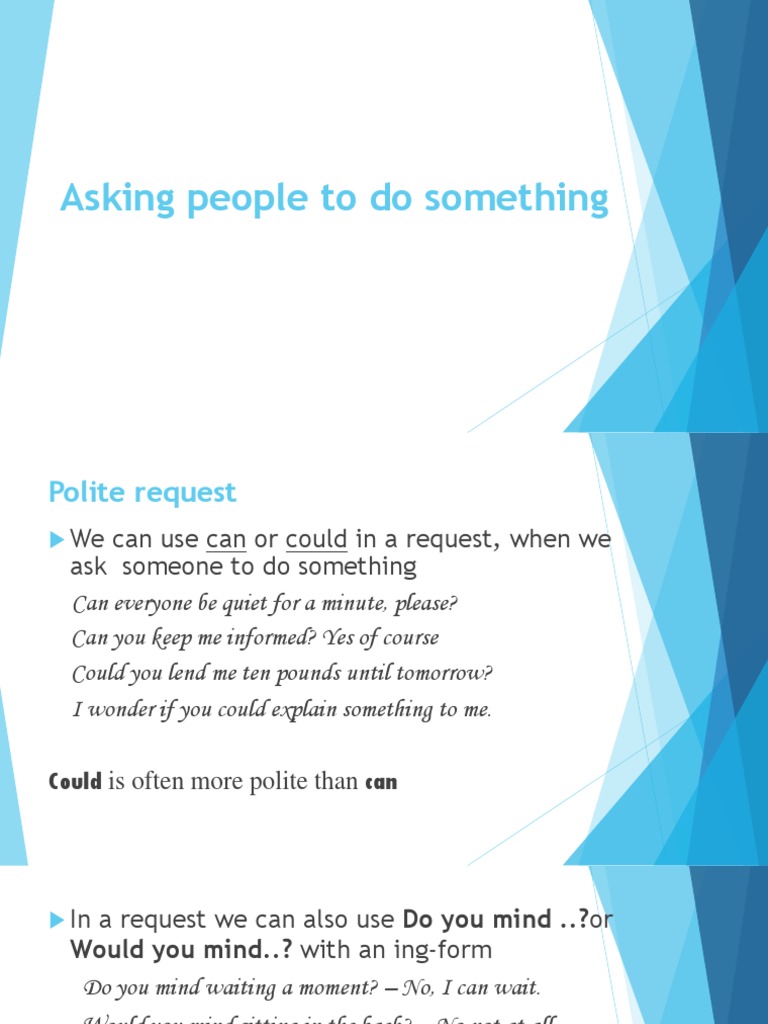 Polite Requests and Imperatives Guide | PDF
