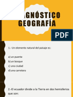 Diagnóstico Geografía