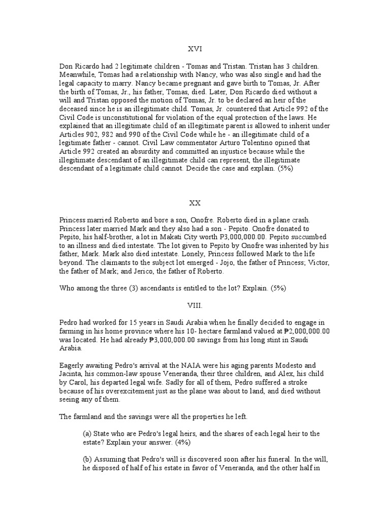 Inheritance rights of illegitimate children PDF Will And Testament