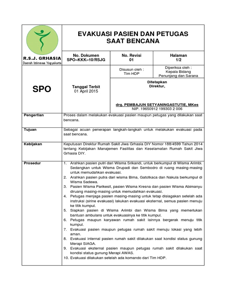 Spo Kkk 10 Eva Ps Petugas Revisi Bangsal