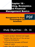 Chapter 16 - Accounting, Economics and Financial Management Basics