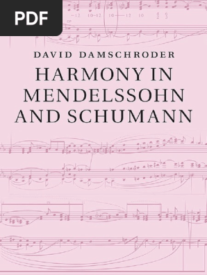 Harmony In Mendelssohn And Schumann Chord Music Harmony - 