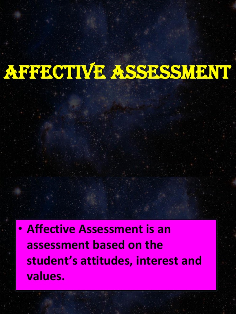 Affective Assessment in Education | PDF | Motivation | Motivational