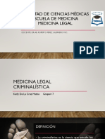 Medicina Legal Criminalistica