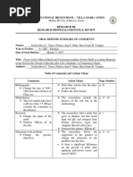 Thesis Revision Matrix Example | PDF | Scientific Method | Business
