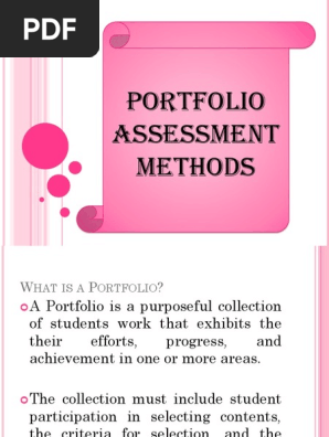 Lesson 6 - Portfolio Assessment