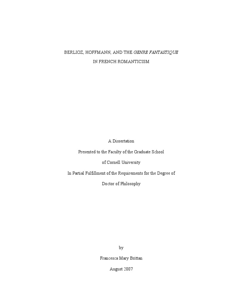 Brittandissertation2 Pdf Romanticism Entertainment General