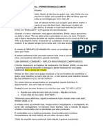 Uma vida missional com perseverança e amor