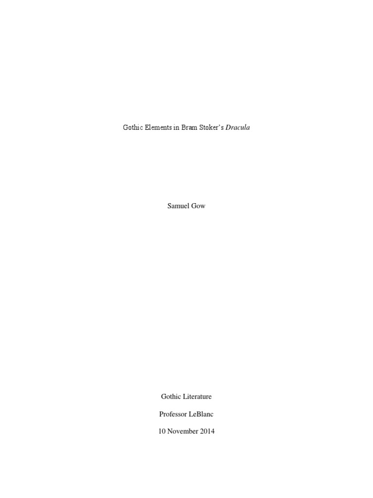gothic-elements-in-bram-stokers-dracula-pdf-dracula-gothic-fiction