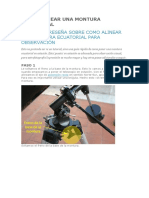 Como Alinear Una Montura Ecuatorial PDF