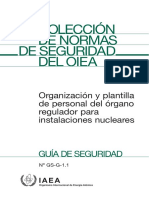 GS-G 1.1 (2006) Organización y Plantilla Del Personal..