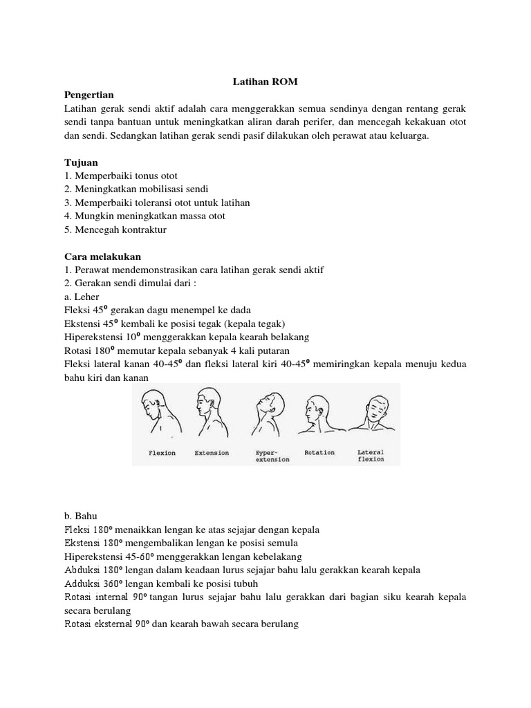 Latihan ROM | PDF