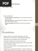 Teorias Literárias Do Séc. XX